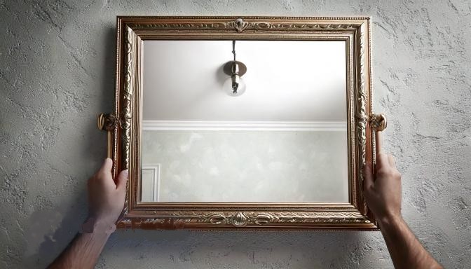 how to hang heavy mirror on drywall 2