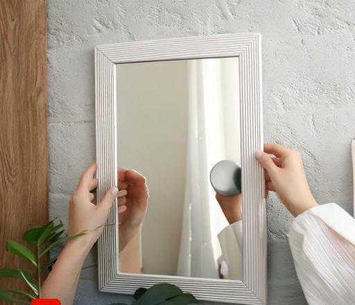 how to mount mirror on wall without nails 2