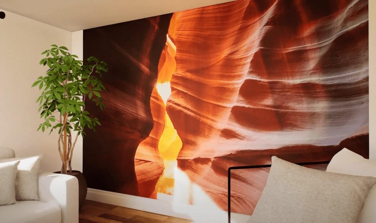 Antelope Canyon Large Canvas Floating Frame Wall Art