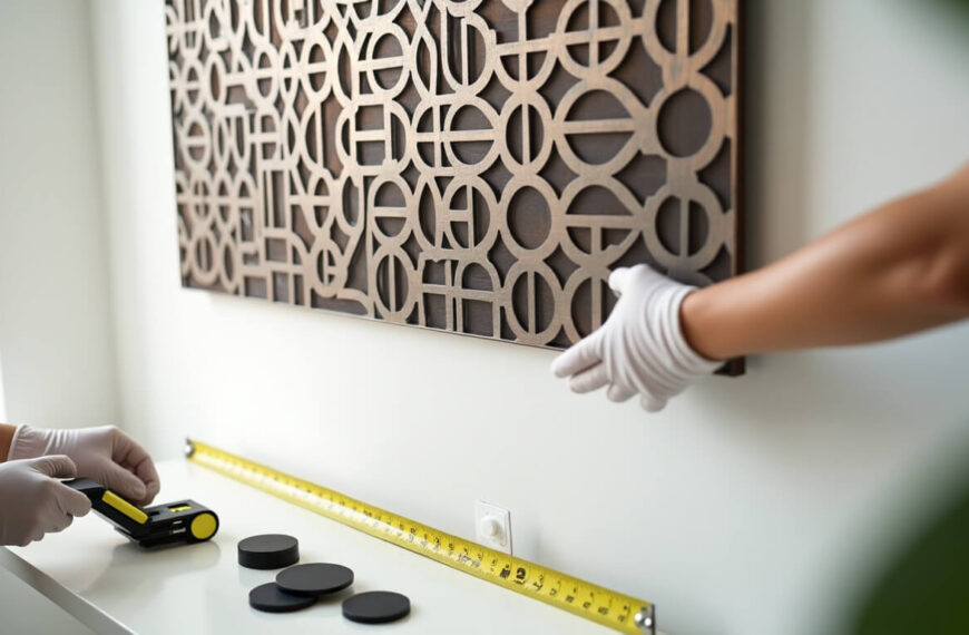 how to hang a metal wall art