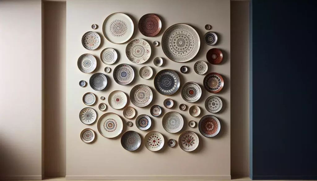 decorating with plates on the wall 4