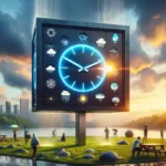 extra large outdoor clocks waterproof digital