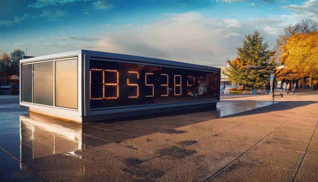 extra large outdoor clocks waterproof digital 2