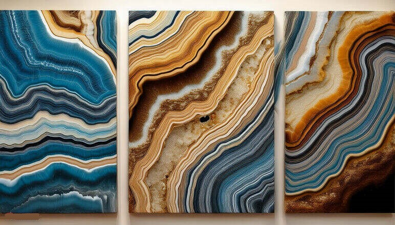 Geode Fiber Natural Dimensional Wall Art: A Seamless Blend of Nature and Design