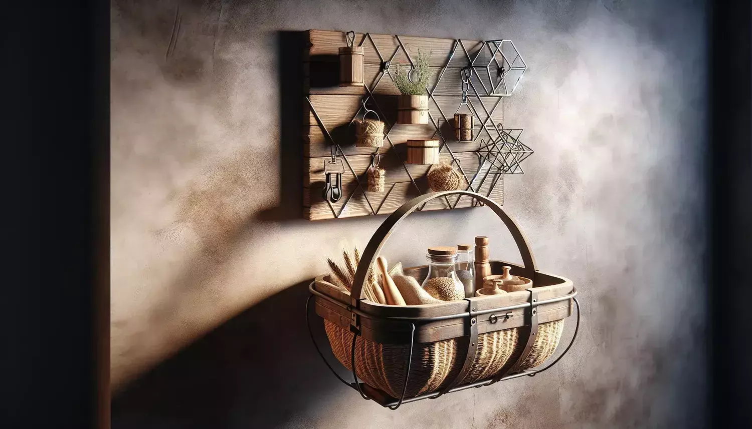 tobacco basket wall decor ideas