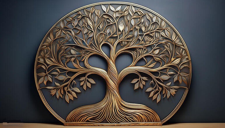 tree of life metal wall art extra large