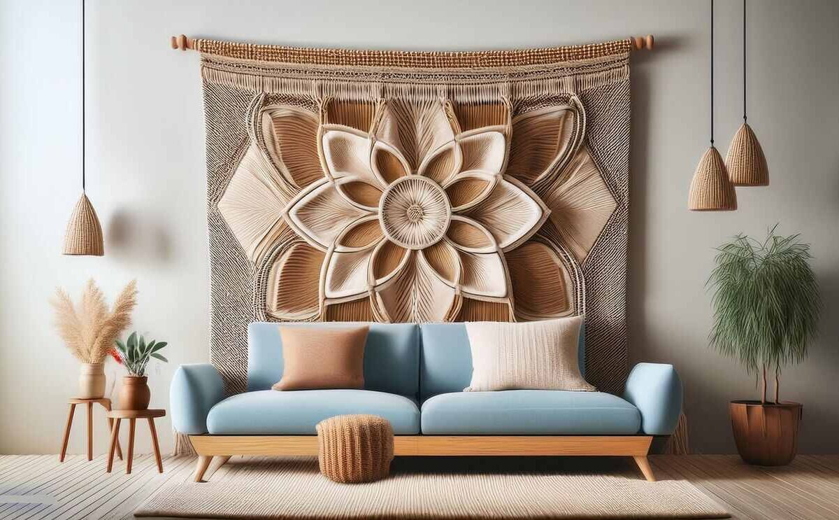 how to hang a wall tapestry