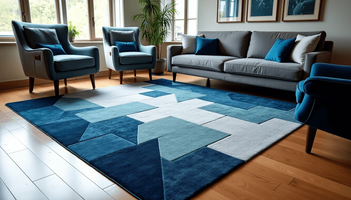 blue and grey area rugs for living room