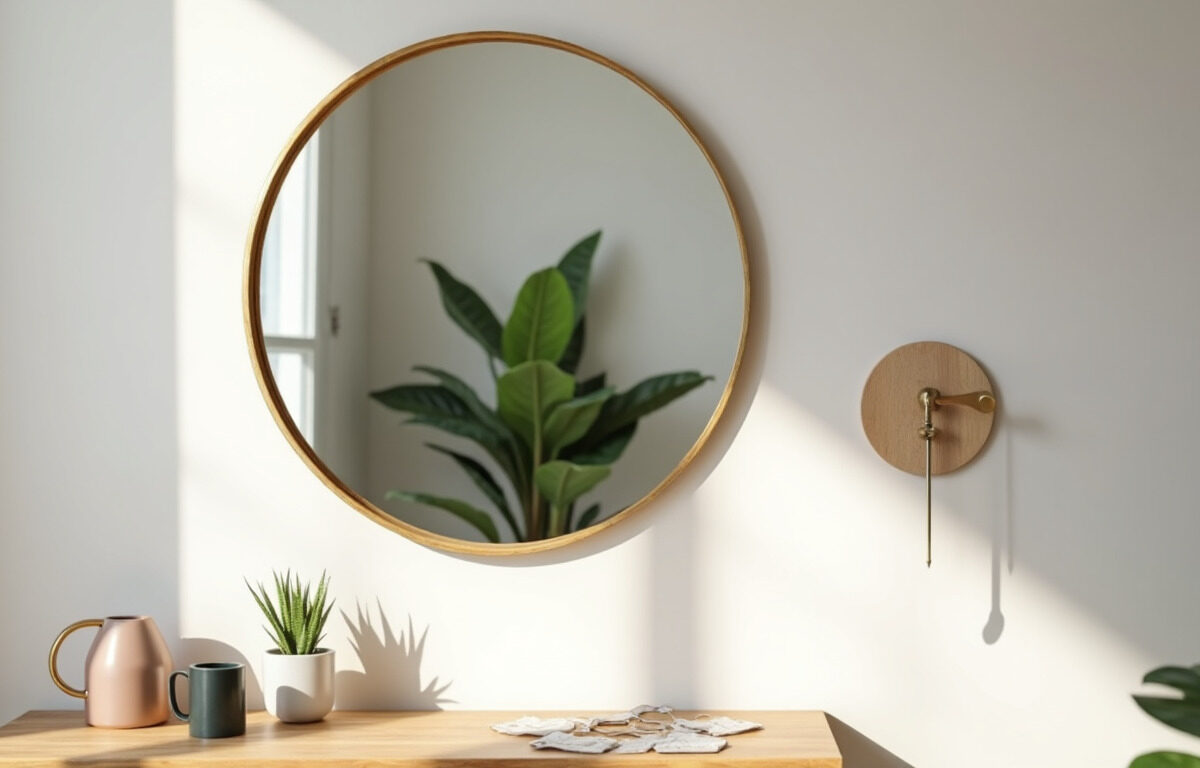 how to mount mirror on wall without nails